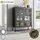 mein-regal Highboard 90 x 110 x 35 cm Schwarz