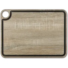 Arcos Ecológica Schneidebrett-Set Zellulosefaser und Harz 1-tlg. 38 x 28 cm Braun