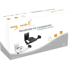 My Wall HB 5 L Lautsprecher-Wandhalterung Neigbar+Schwenkbar Schwarz