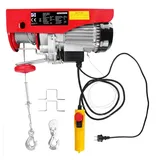 DEUBA Monzana elektrische Seilwinde 200kg bis 400kg Hubhöhe 12m Seilzug Motorwinde Flaschenzug Hebezug Seilhebezug Kettenzug