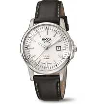 Boccia Titanium Solar Leder 39 mm 3643-01