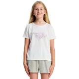 Roxy Kurzarm-T-Shirt LILYREGULAR Night Girls Weiß