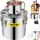 Vevor Alkohol Destillierapparat 30 L, Alkohol Destillierapparat mit Umwälzpumpe, Alkohol Destillierapparat Kupferrohr, Whiskey Destillierapparat mit eingebautem Thermometer, Edelstahl