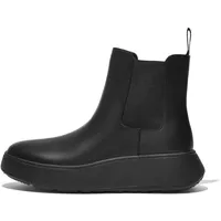 FitFlop F-mode Leather Schwarz