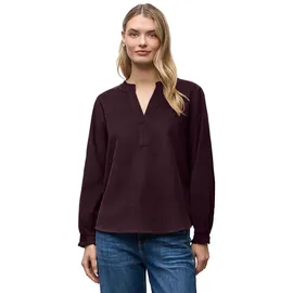 STREET ONE Cordbluse mit Rüschen - Rot - 34
