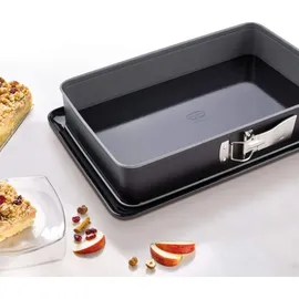 Dr. Oetker Rechteck-Springform mit Emaille-Servierboden 38 cm
