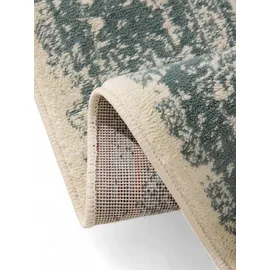 benuta Basic Teppich Suki - Creme/mint 300x400 cm - Kunstfaser - Rechteckig & im Style: Vintage, Orient Style - Pflegeleicht für Wohnzimmer Schlafzimmer