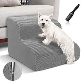 Famanu Hundetreppe - Robuste und stilvolle Hundelaufhilfe - Grau