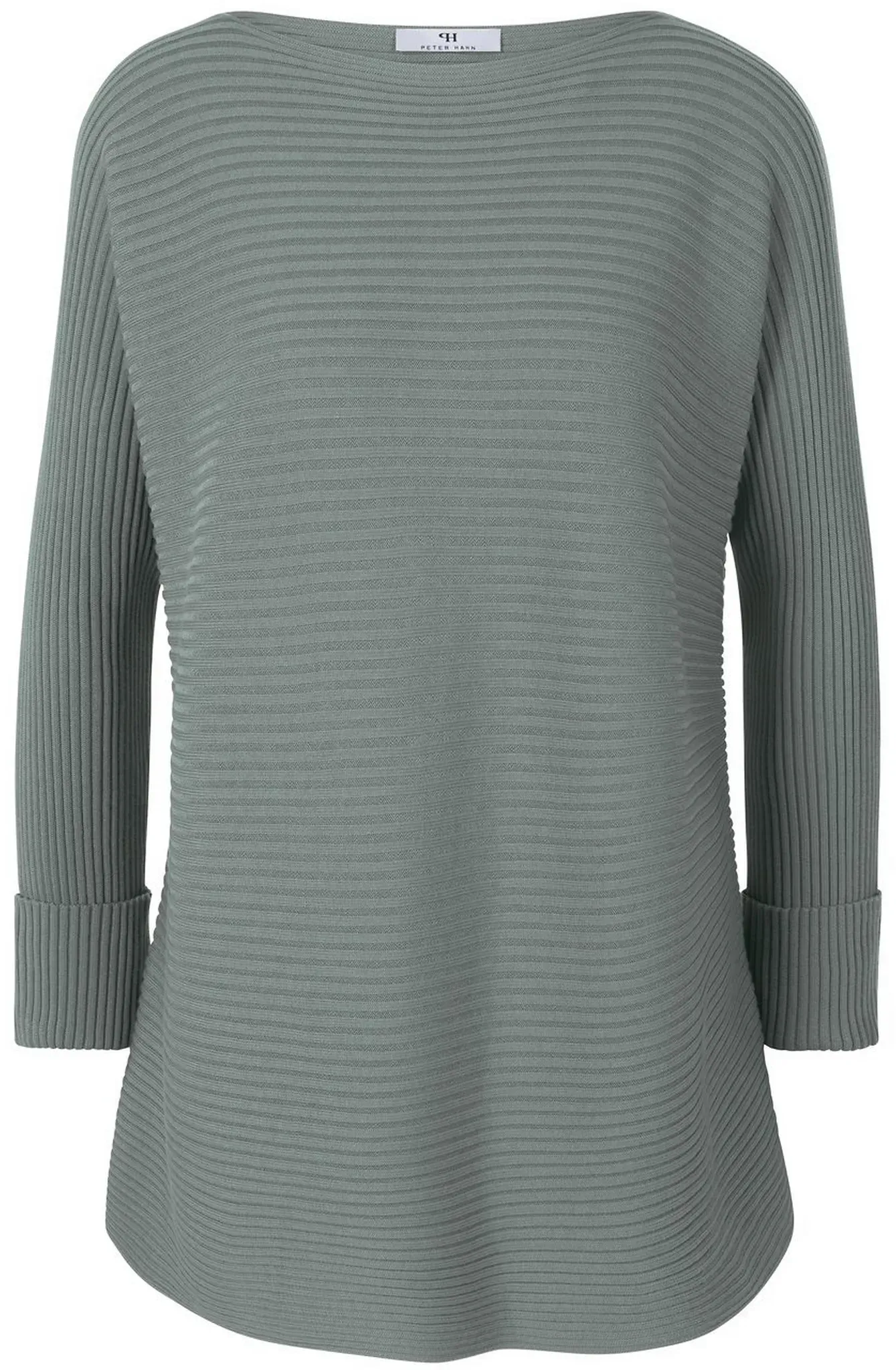 Le pull encolure bateau  Peter Hahn vert