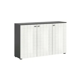 VCM Sideboard Monte Anthrazit/Weiß