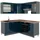 Vicco Winkelküche Fame-Line L-Form 160 x 190 cm Dunkelblau Hochglanz