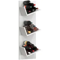 VCM Weinregal Vinosi 33 x 25,6 x 106,5 cm Weiß
