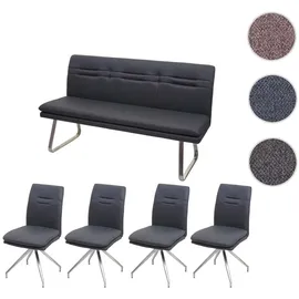 MCW Esszimmer-Set Anthrazit, 5er-Set