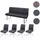 MCW Esszimmer-Set Anthrazit, 5er-Set