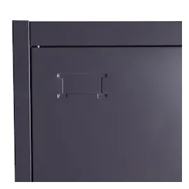 Mendler HWC-H17 Aktenschrank 185 x 90 x 40 cm dunkelgrau