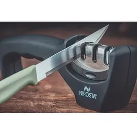 NIROSTA Messerschärfer Quick-Sharp schwarz, silber