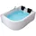 Home Deluxe Blue Ocean XL Whirlpoolbadewanne 120 x 180 cm links