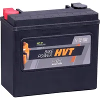 Intact Bike-Power HVT Motorradbatterie HVT-01, CTX20L-BS, 12V 20 AH 350 A (EN) Rüttelfeste und robuste AGM-Motorradbatterie, Wartungsfreie AGM-Batterie