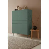 LeGer Home by Lena Gercke Highboard »Essentials«, Höhe: 144cm, MDF lackiert, Push-to-open-Funktion, grün
