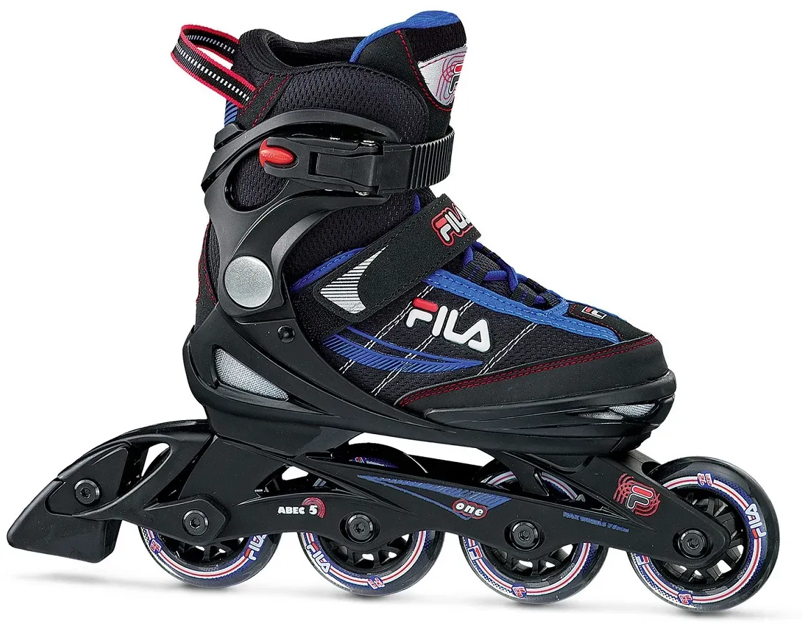 FILA Inline Skates One - verstellbar - schwarz/blau Kinder