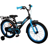 Volare Kindervelo, 18 Zoll Kinderrad in Schwarz Blau