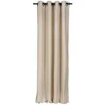 Esprit Vorhang FUN Ösenvorhang (1 St), Öse, Polyester, 140 x 250 cm in Beige beige