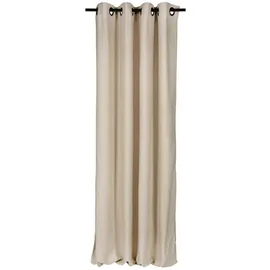 Esprit Vorhang FUN Ösenvorhang (1 St), Öse, Polyester, 140 x 250 cm in Beige beige