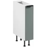 ROYAL24_MARKT Apothekerschrank - Sorento Küchen-Unterschrank – 20 cm – Weiß / Grün (Packung, 1-St., Serie Sorento – D20C) Zeitlos – Exklusiv – Hochwertig – Praktisch grün