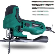 VONROC Stichsäge elektrisch 550W - Pendelhubstichsäge mit Staubabsaugung,