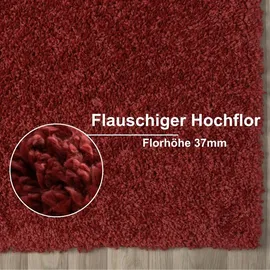 Myflair My Shaggy Hochflorteppich 120 x 180 cm Rot