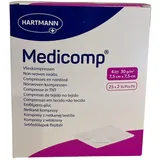 Hartmann Medicomp sterile Vliesstoffkompressen 7,5x7,5cm Mit 4 Falten 25 Stück