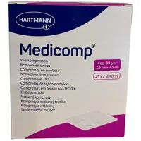Hartmann Medicomp sterile Vliesstoffkompressen 7,5x7,5cm Mit 4 Falten 25 Stück