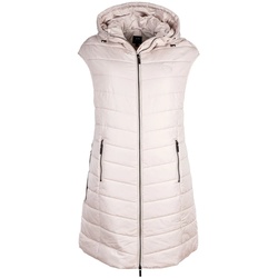 AX ARMANI EXCHANGE Damen Daunen-Weste - Steppweste,ärmellos, Reißverschluss, Kapuze Creme XS