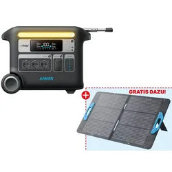 ANKER SOLIX Powerstation F2000 + ANKER SOLIX Solarmodul PS100