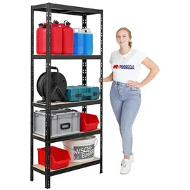 Proregal Mega Deal 2x Schwerlastregal APOLLO HxBxT 180 x 75 x 30 cm Fachlast 175kg Schwarz