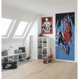 KOMAR Marvel Fototapete - Spider-Man Rooftop-Rockin‘ - Größe 100 x 250 cm