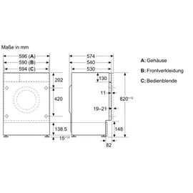 Neff V8540X0 Einbau-Waschtrockner (8 kg / 5 kg, 1400 U/min)