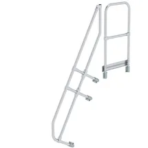 MUNK zweiter Handlauf für Treppe mit Plattform 60° 6 Stufen