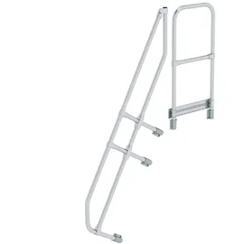 MUNK zweiter Handlauf für Treppe mit Plattform 60° 6 Stufen