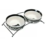 Trixie Napf-Set Keramik Metall 2 x 600 ml