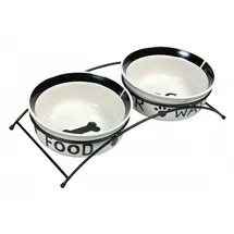 Trixie Napf-Set Keramik Metall 2 x 600 ml