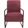 K+W Komfort & Wohnen Cocktailsessel 62 x 77 x 83 cm rot mit bezogenen Armlehnen