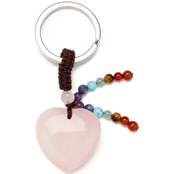 Schlüssel-Anhänger FIRETTI "Schmuck Geschenk Herz", Kinder, rosa, Edelstahl, Textil, Basic, Schlüsselanhänger, mit Edelsteinen