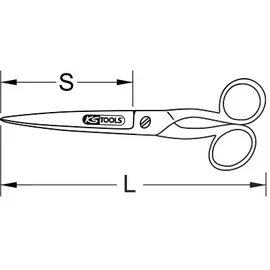 KS Tools Universal-Werkstattschere, 200mm