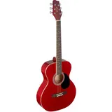 Stagg Akkustikgitarre Auditorium, akustisch (Auditorium Acoustic) Volle Größe rot