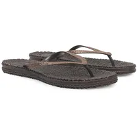 Ilse Jacobsen HORNBÆK | Cheerful01 | Damen Flip Flops mit Glitter | Dänische Design | Sommer Strand Zehentrenner | PRUNE | 36 EU - 36 EU