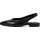 TAMARIS Damen Sling Pump mit Blockabsatz Leder, schwarz, 40 EU