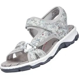 Rieker Riemchensandale Damen Hellgrau Multicolor 40