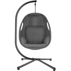 TECTAKE Hängesessel Anika mit Gestell und Kissen 160kg