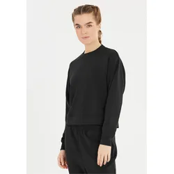 Sweatshirt ENDURANCE "Jade", Damen, Gr. 40, schwarz, 100% Polyester, unifarben, feminin, normal, Rundhals, Langarm, Sweatshirts, aus angenehm weichen Material